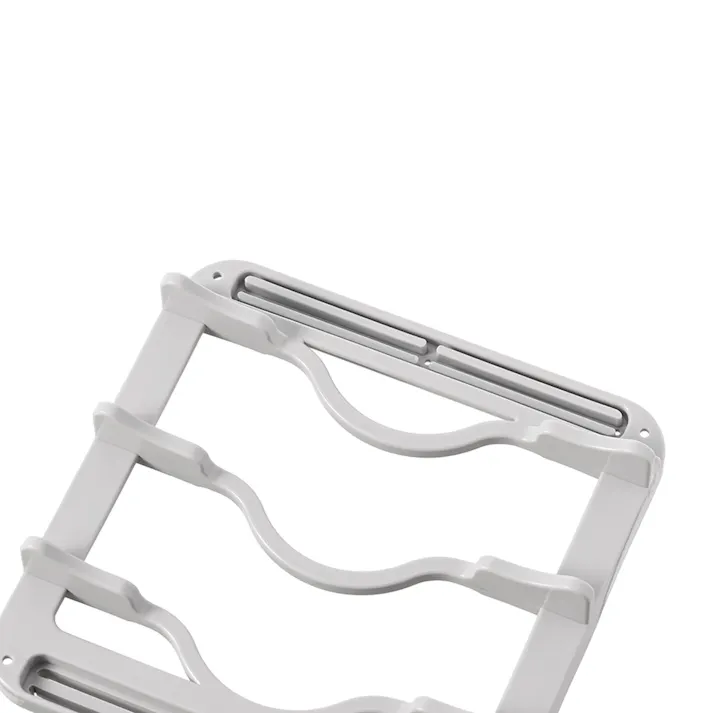 水切りスタンド付き吸水マット グレー Mサイズ 幅40cm 奥行46cm