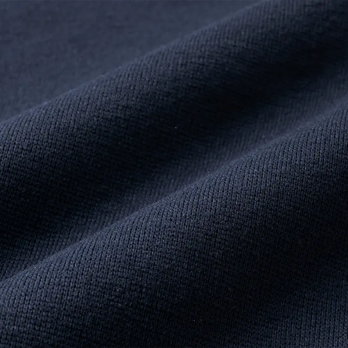 Hot fine 軽くてあたたかい裏起毛ルームウェア 上下セット 保温 ストレッチ ネイビー M