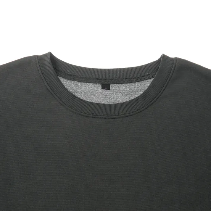 Hot fine 軽くてあたたかい裏起毛ルームウェア 上下セット 保温 ストレッチ グレー L