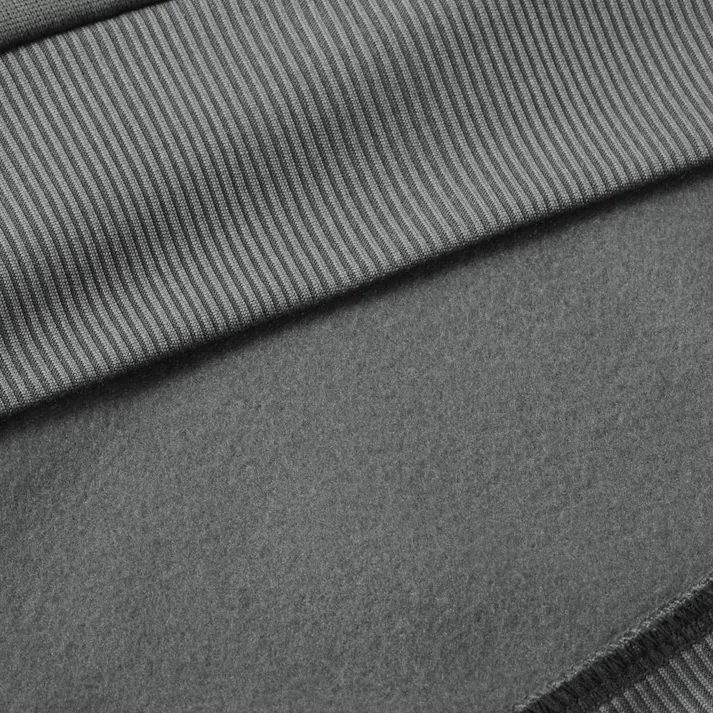 Hot fine 軽くてあたたかい裏起毛ルームウェア 上下セット 保温 ストレッチ グレー L