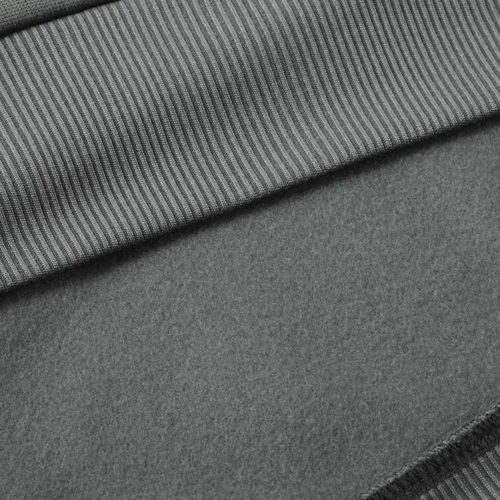 Hot fine 軽くてあたたかい裏起毛ルームウェア 上下セット 保温 ストレッチ グレー LL