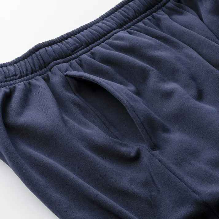 Hot fine 軽くてあたたかい裏起毛パンツ ネイビー M