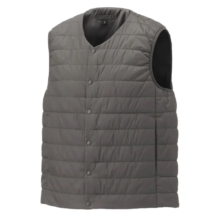 Hot-Fine 中綿ベスト チャコール L