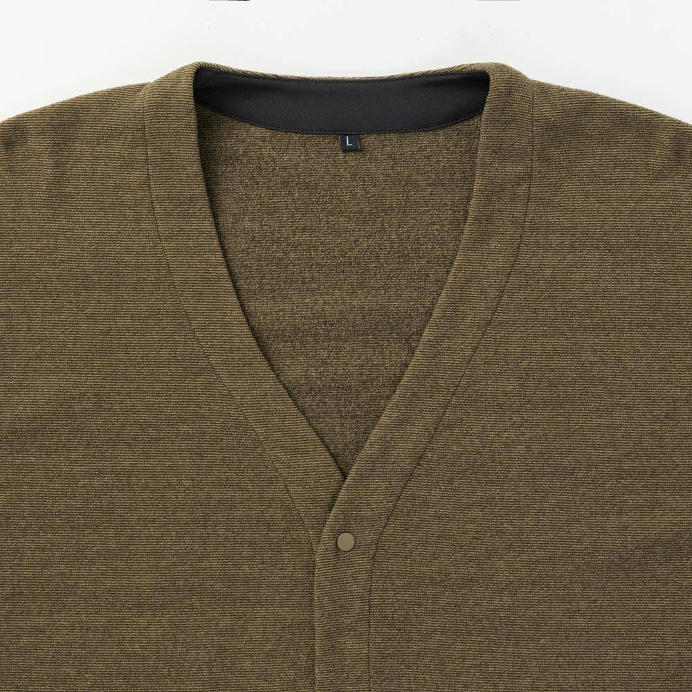 Hot fine ストレッチフリースカーディガン ブラウン L | 作業着