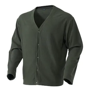 Hot fine ストレッチフリースカーディガン カーキ M