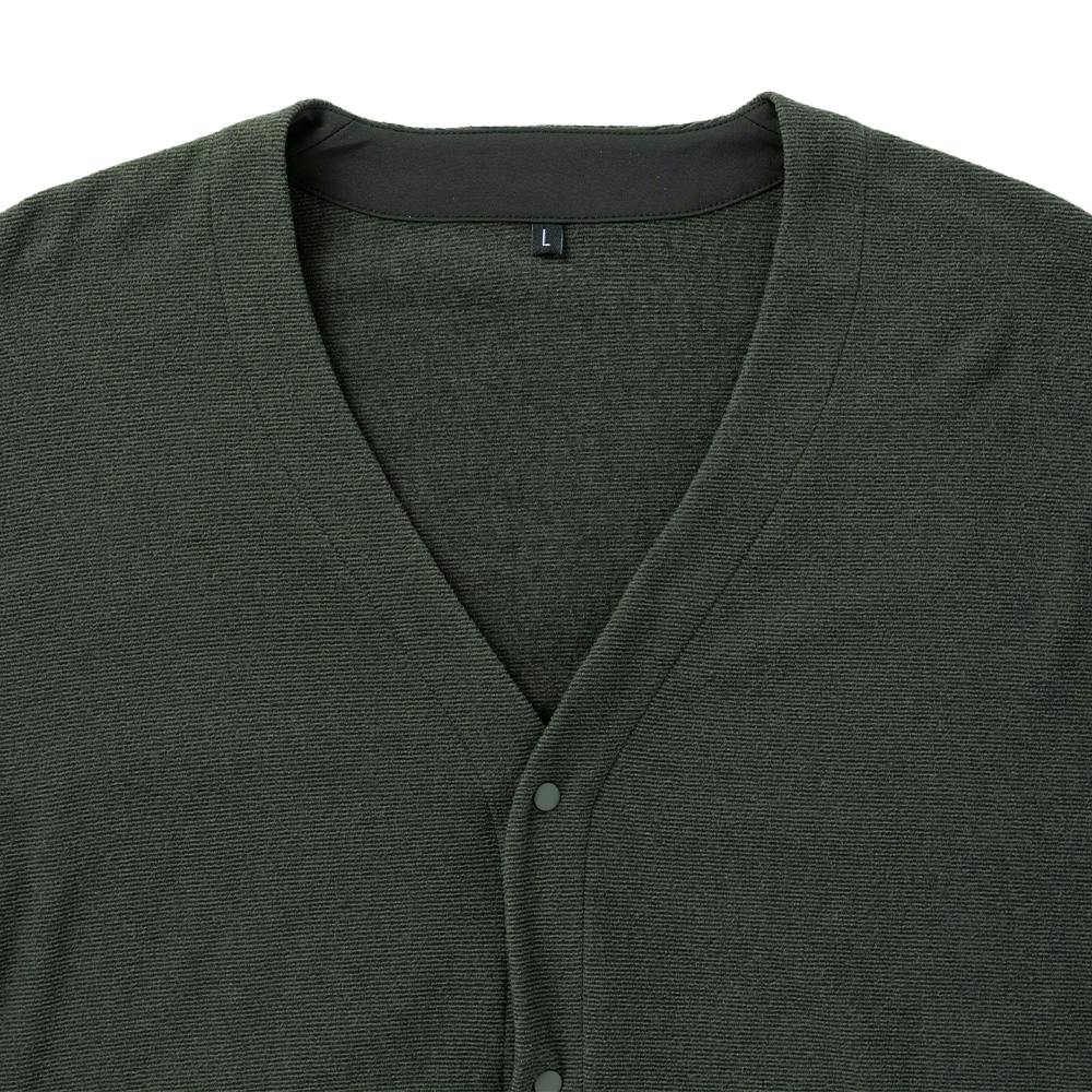 Hot fine ストレッチフリースカーディガン カーキ L | 作業着・作業服