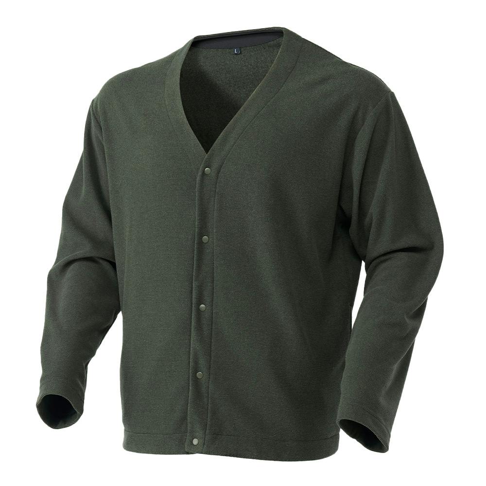 Hot fine ストレッチフリースカーディガン カーキ LL 防寒具・防寒ウェア Hot fine ストレッチフリースカーディガン カーキ LL 防寒具・防寒ウェア