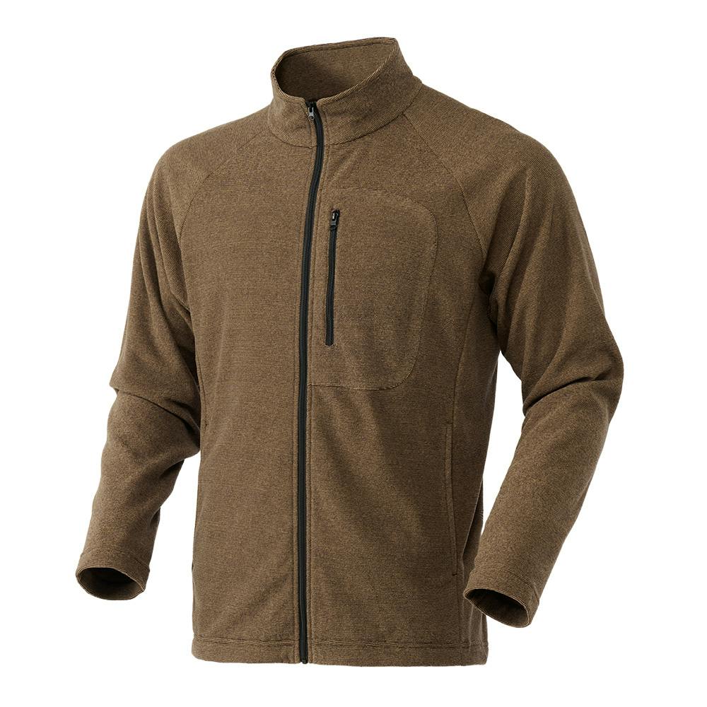 Hot fine ストレッチフリース ジップジャケット ブラウン LL シャツ・ブルゾン