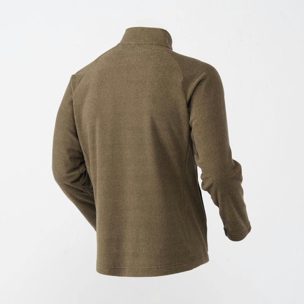 Hot fine ストレッチフリース ジップジャケット ブラウン LL | 作業着