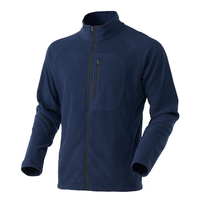 Hot fine ストレッチフリース ジップジャケット ネイビー LL