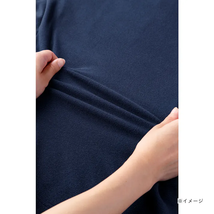 Hot fine ストレッチフリース ジップジャケット ネイビー LL