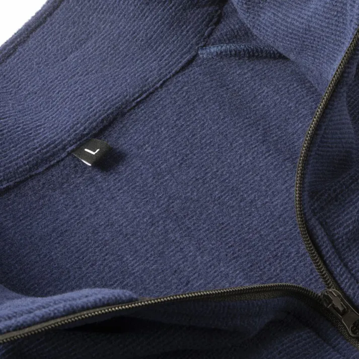 Hot fine ストレッチフリース ジップジャケット ネイビー LL