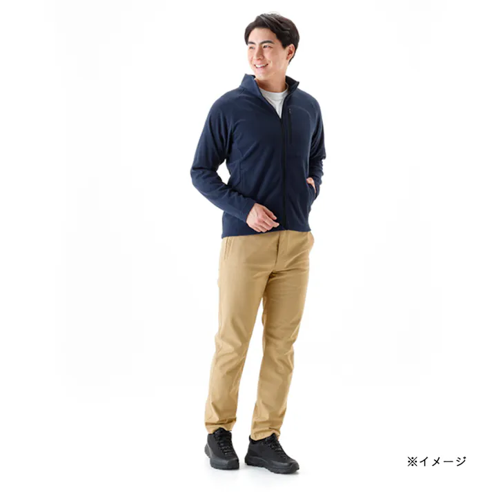 Hot fine ストレッチフリース ジップジャケット ネイビー LL