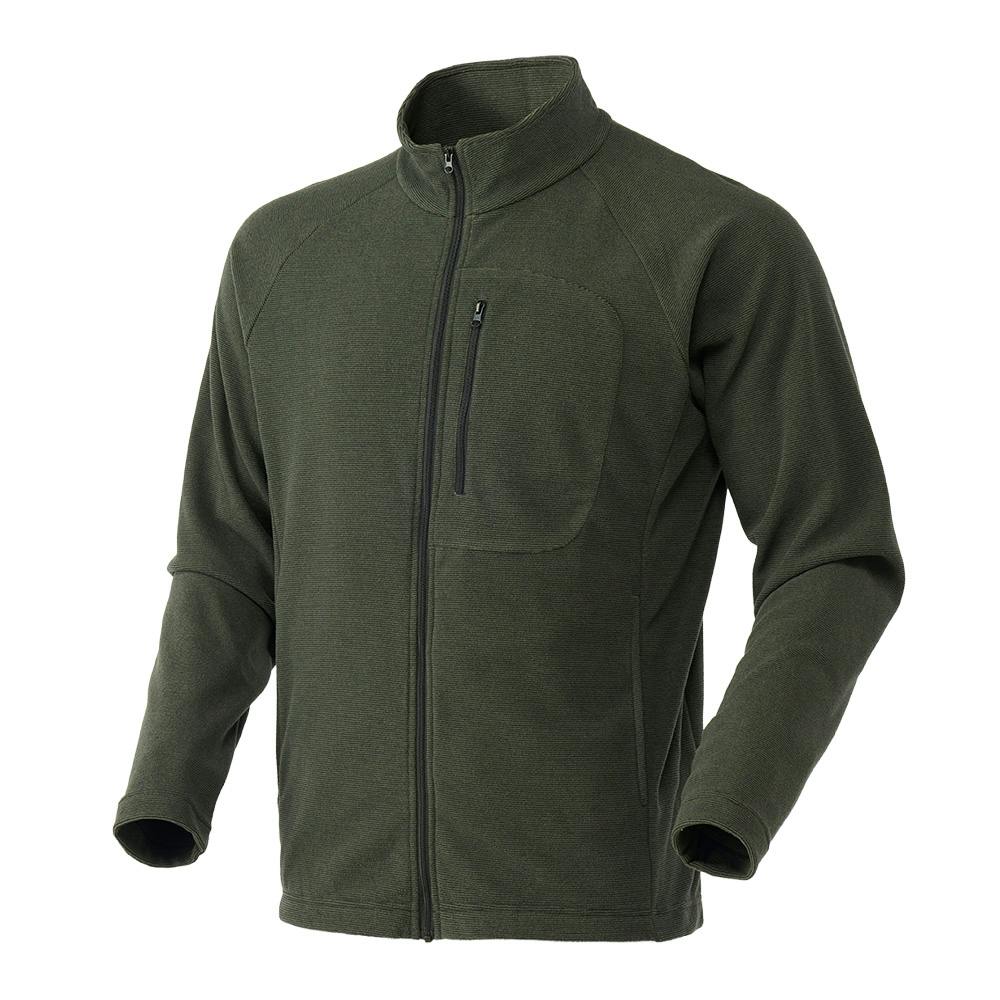 Hot fine ストレッチフリース ジップジャケット カーキ LL シャツ・ブルゾン Hot fine ストレッチフリース ジップジャケット カーキ LL シャツ・ブルゾン