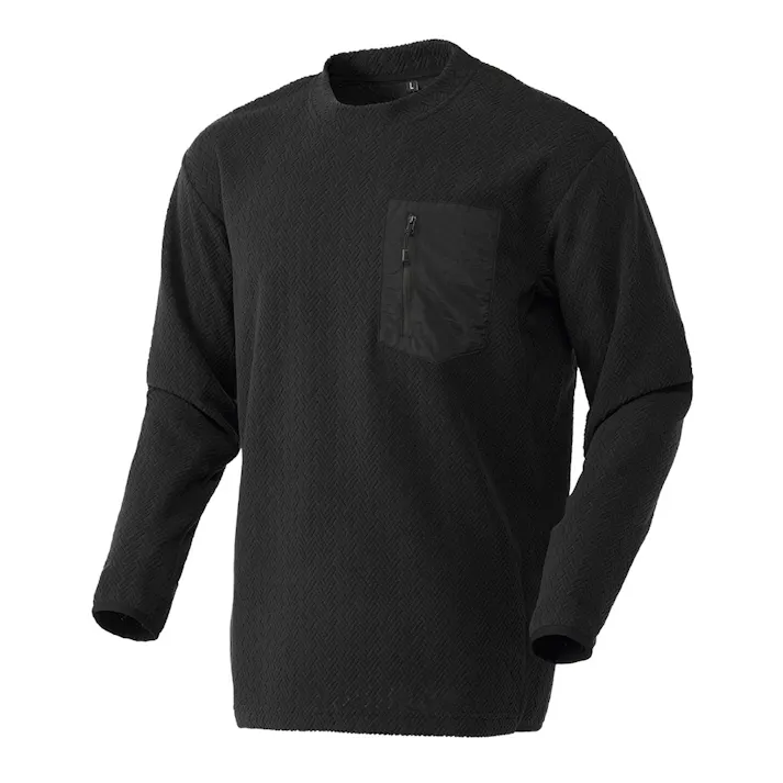 Hot fine ジャガードフリース プルオーバー ブラック M