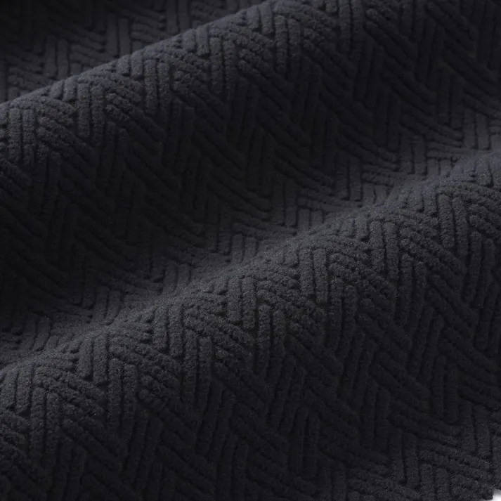 Hot fine ジャガードフリース プルオーバー ブラック M