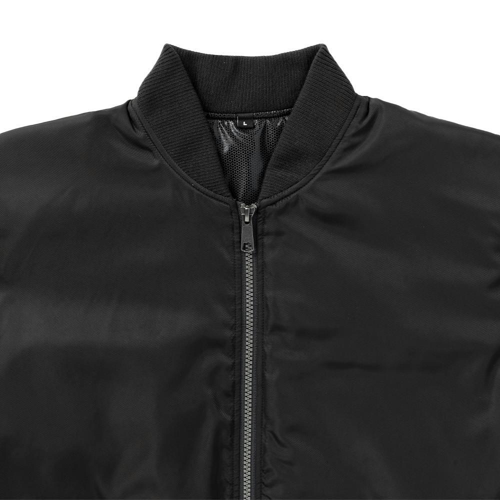 Hot fine 裏アルミ仕様 MA-1タイプジャケット ブラック M | 作業着