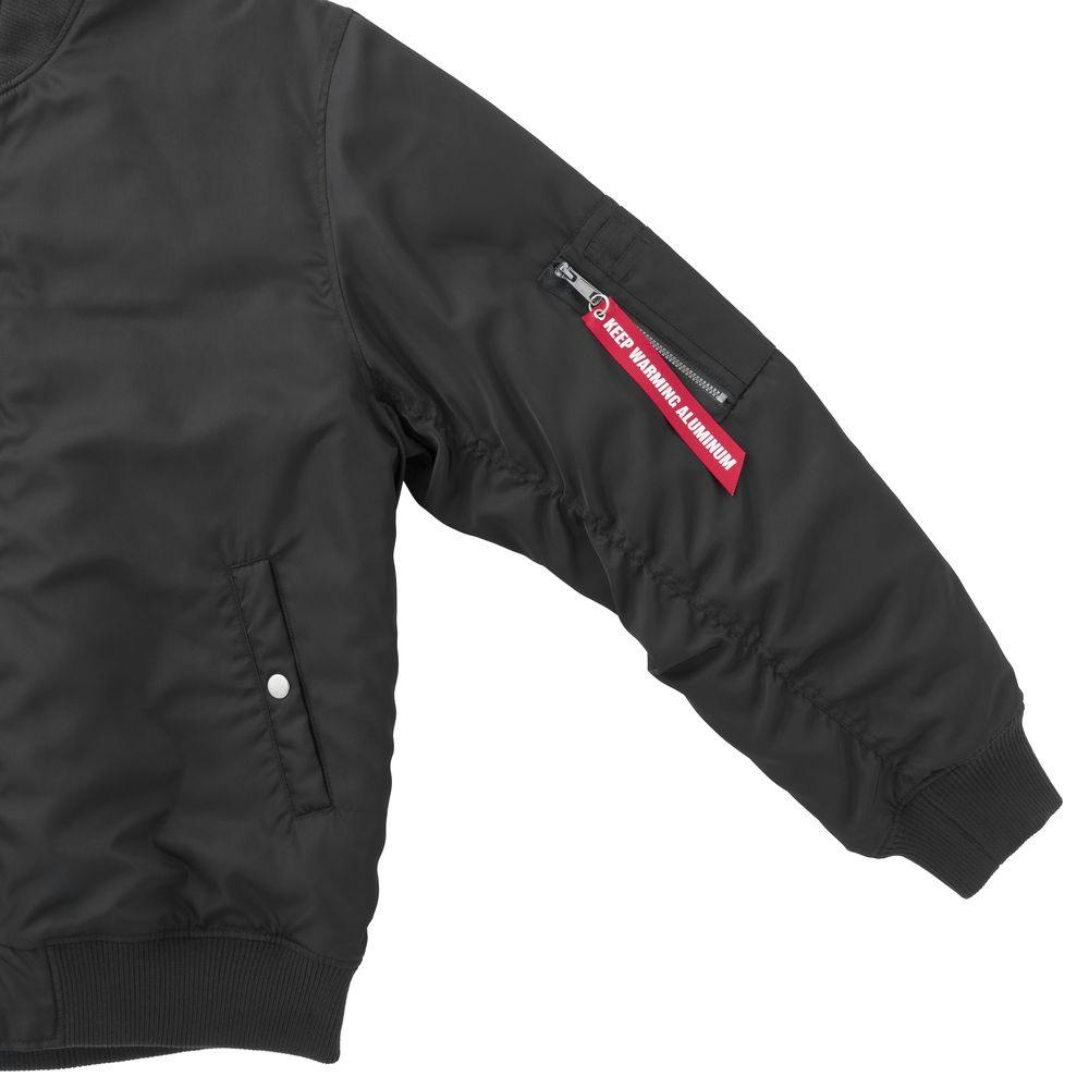 Hot fine 裏アルミ仕様 MA-1タイプジャケット ブラック M | 作業着