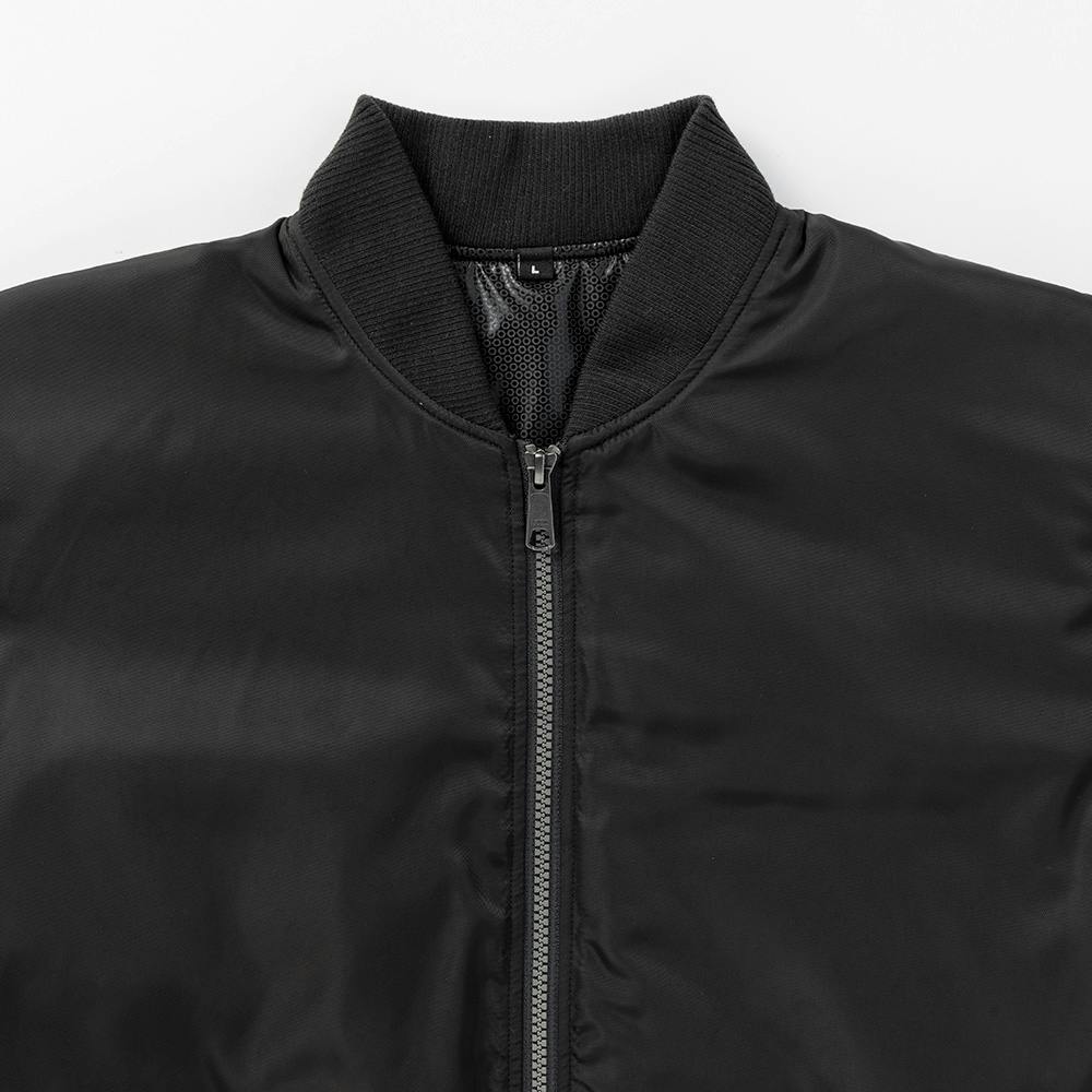 Hot fine 裏アルミ仕様 MA-1タイプジャケット ブラック L | 作業着