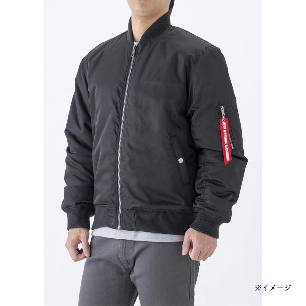 Hot fine 裏アルミ仕様 MA-1タイプジャケット ブラック L | 作業着
