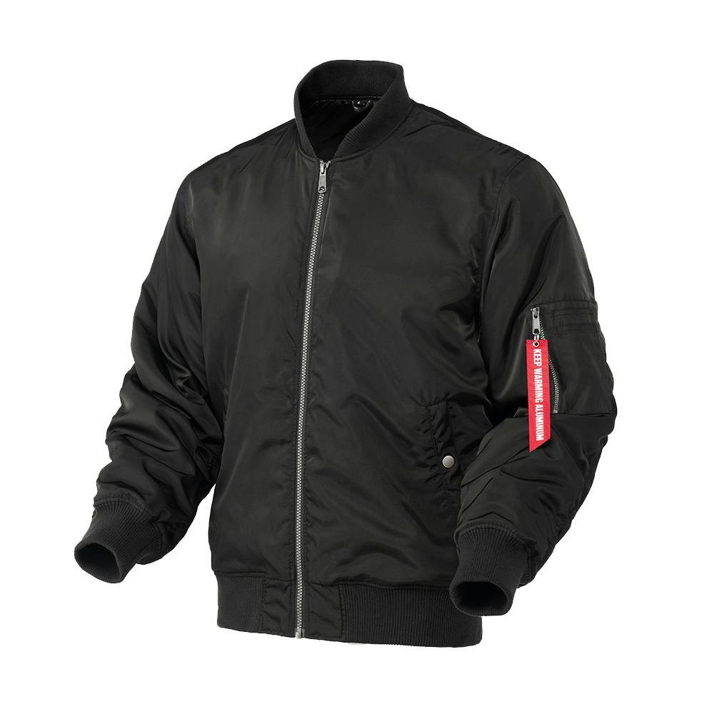 Hot fine 裏アルミ仕様 MA-1タイプジャケット ブラック LL