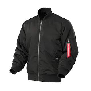 Hot fine 裏アルミ仕様 MA-1タイプジャケット ブラック LL