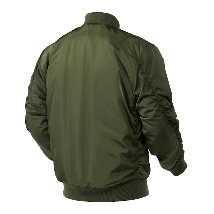 Hot fine 裏アルミ仕様 MA-1タイプジャケット カーキ M