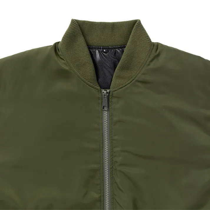 Hot fine 裏アルミ仕様 MA-1タイプジャケット カーキ M