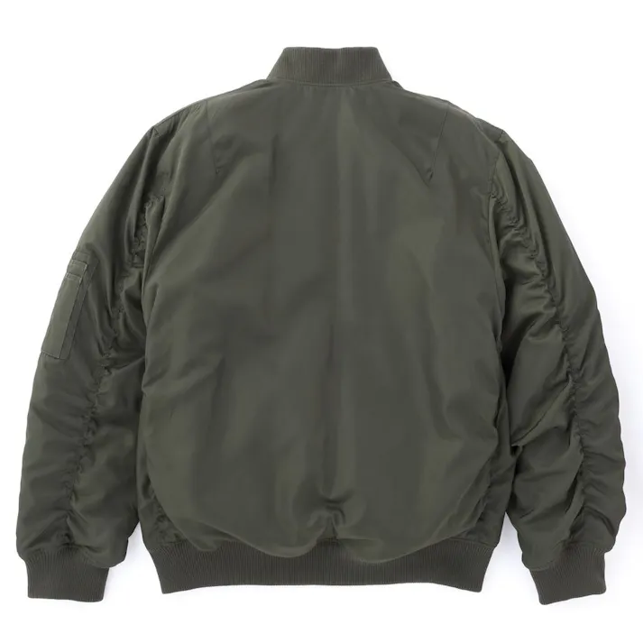 Hot fine 裏アルミ仕様 MA-1タイプジャケット カーキ M