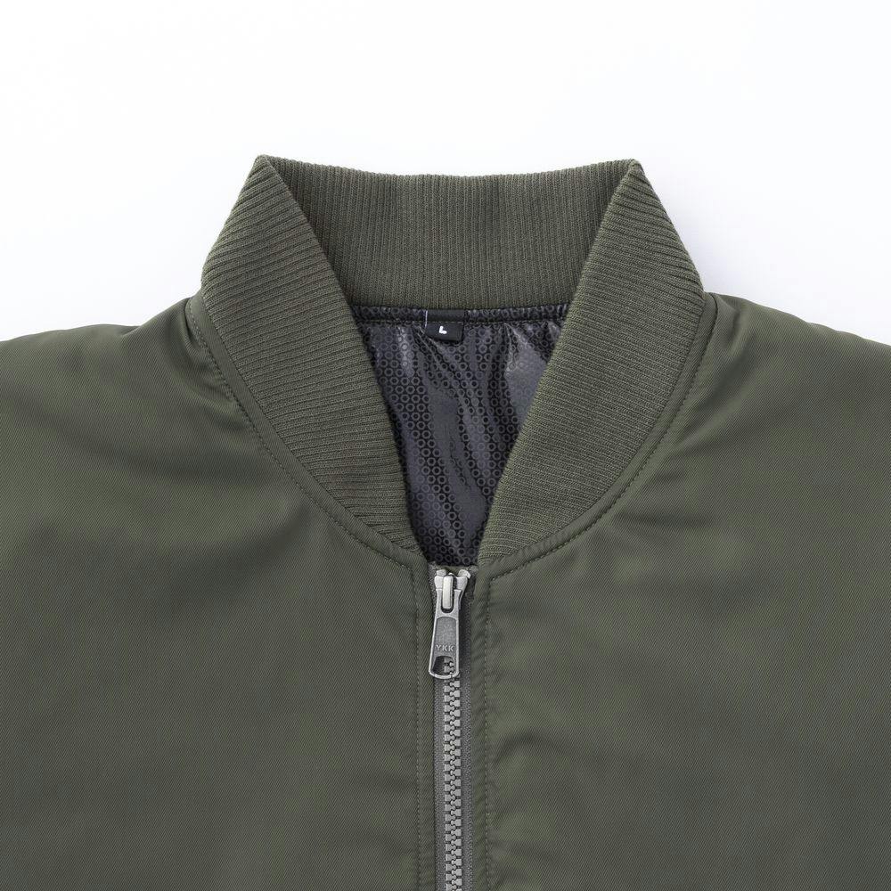 Hot fine 裏アルミ仕様 MA-1タイプジャケット カーキ L | 作業着・作業