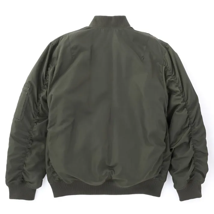 Hot fine 裏アルミ仕様 MA-1タイプジャケット カーキ LL