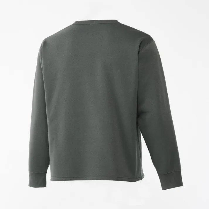 Hot fine しっかりあたたかい 裏起毛 上下セット チャコール×ブラック M