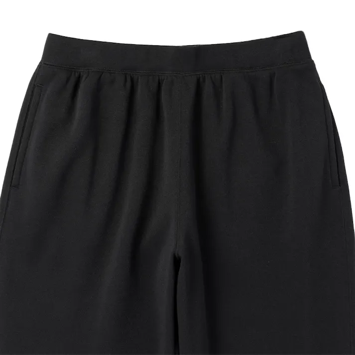 Hot fine しっかりあたたかい 裏起毛 上下セット チャコール×ブラック M