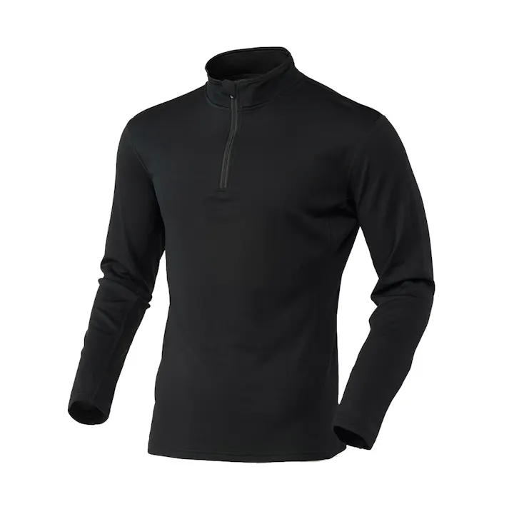 サラサーモ ハーフジップ ブラック L