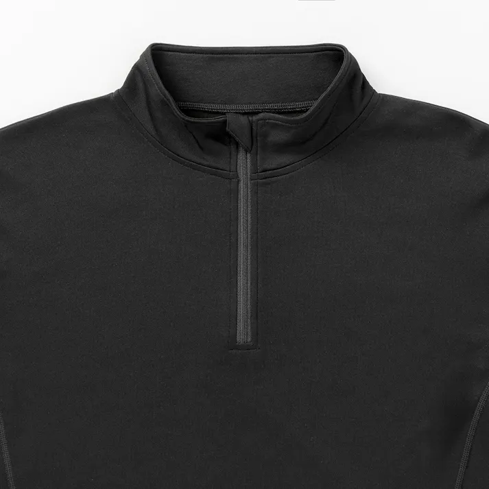 サラサーモ ハーフジップ ブラック L