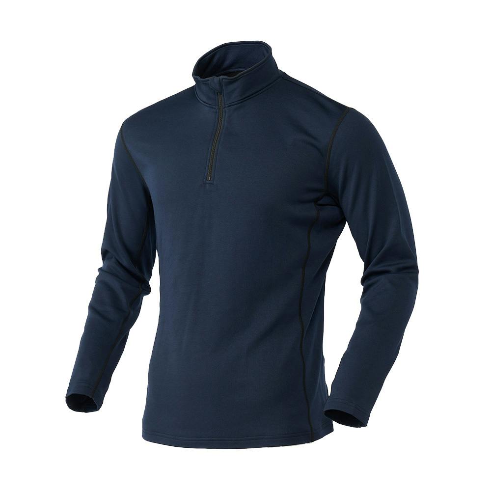サラサーモ ハーフジップ ネイビー L