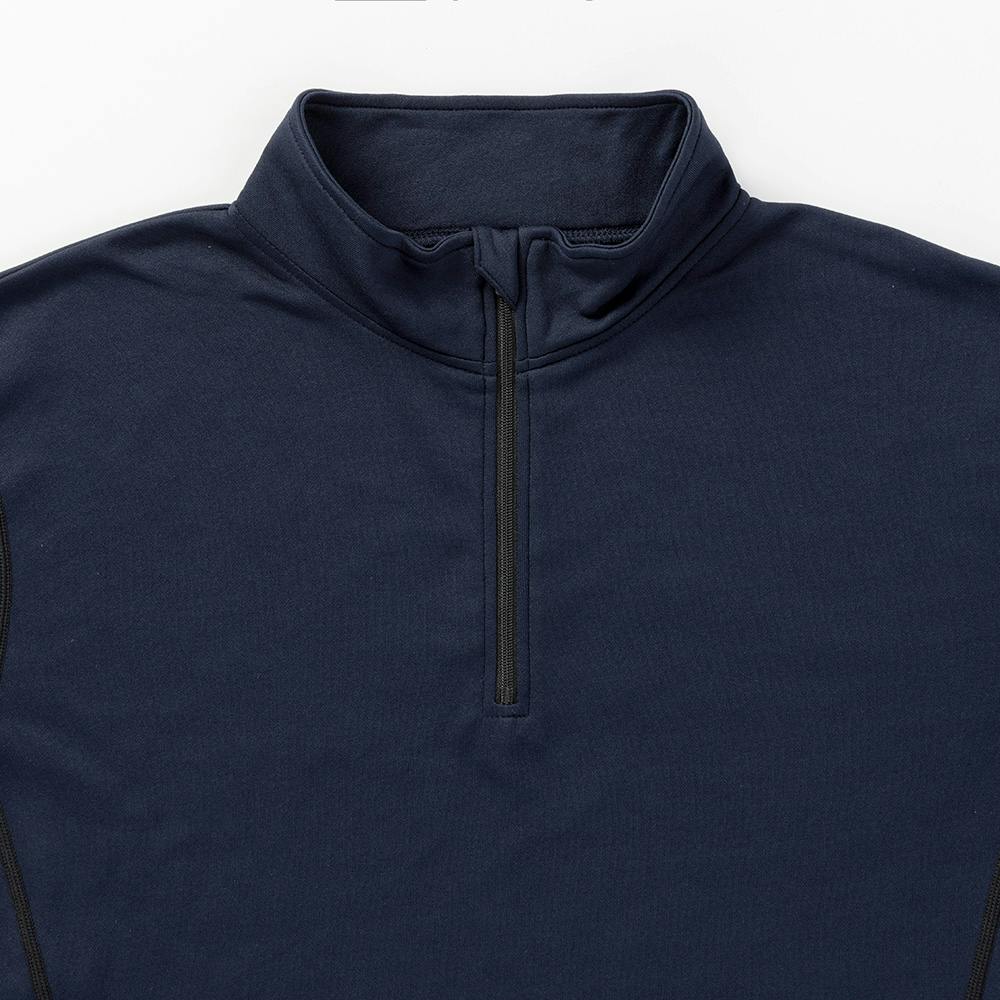 サラサーモ ハーフジップ ネイビー L | 作業着・作業服・安全靴 通販