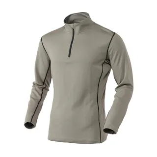 サラサーモ ハーフジップ グレー L