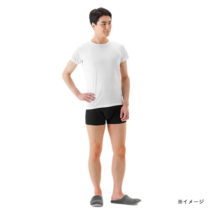 サラスティ SALASTY キュプラ混ボクサーパンツ ブラック M