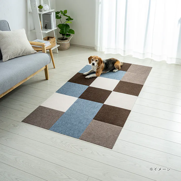 ペット用消臭吸着マット 9枚組 幅30cm 奥行30cm アイボリー