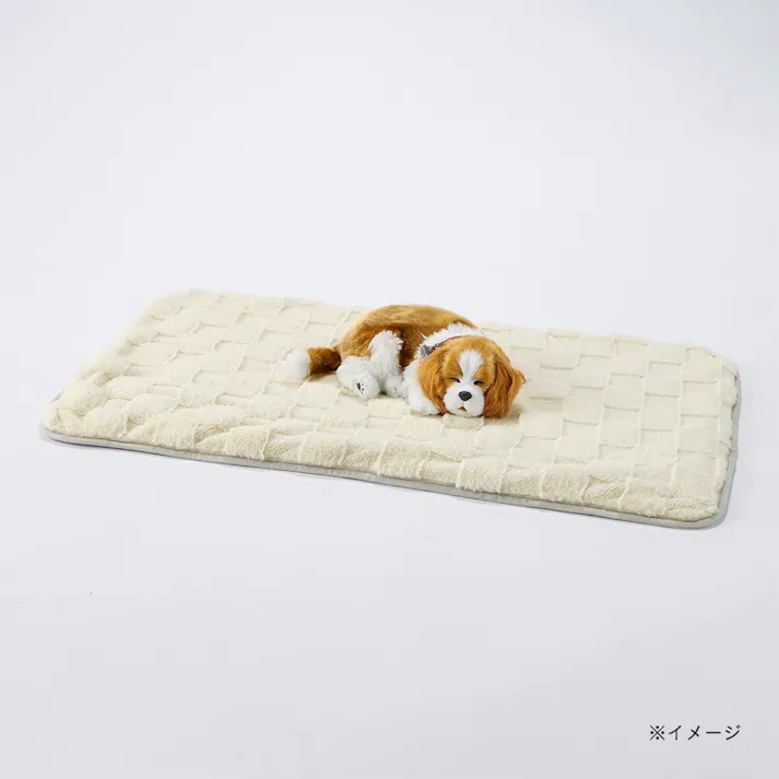 犬猫兼用 ブランケット Mサイズ チェッカーボードアイボリー