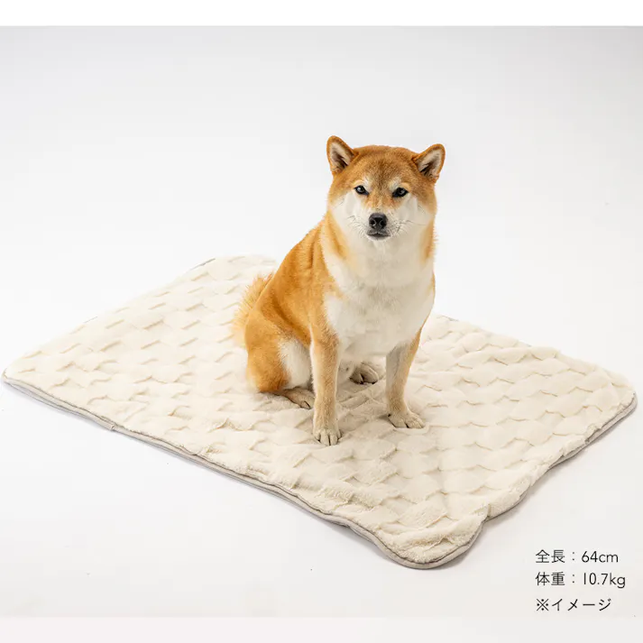 犬猫兼用 ブランケット Lサイズ チェッカーボードアイボリー