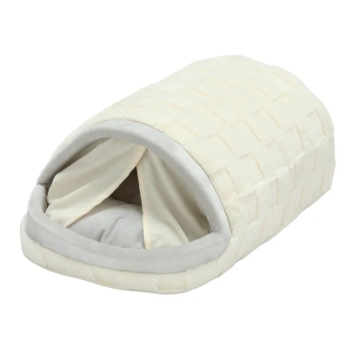 犬猫兼用 電気のいらない保温ベッド Mサイズ チェッカーボードアイボリー