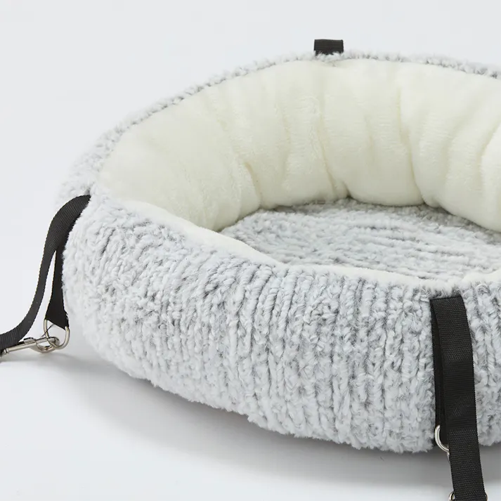 丸型クッション ハンモックベッド ジャガードグレー