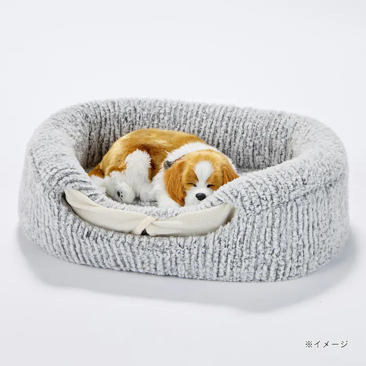 電気のいらない保温2WAYケーブベッドM ジャガードグレー