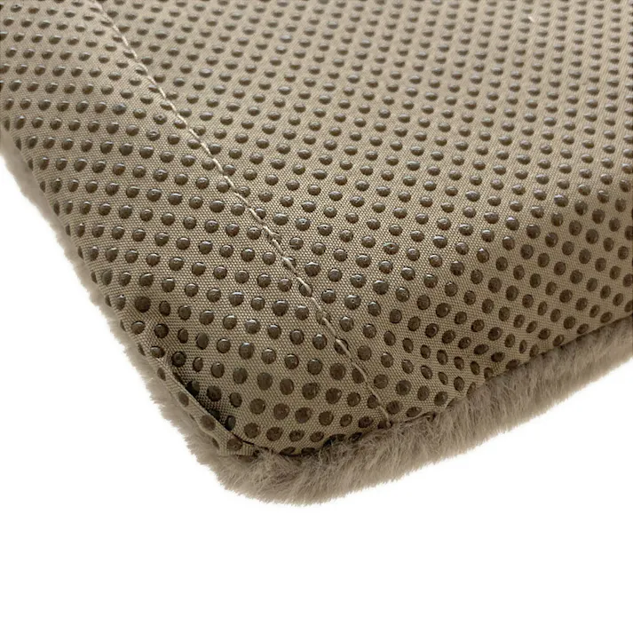 犬猫兼用 あったかアルミマット Sサイズ ストライプモカ