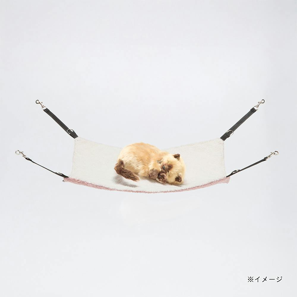 猫ハンモック Mサイズ プードルボアピンク | ペット用品（猫