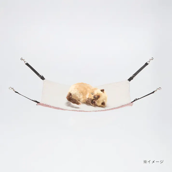猫ハンモック Mサイズ プードルボアピンク