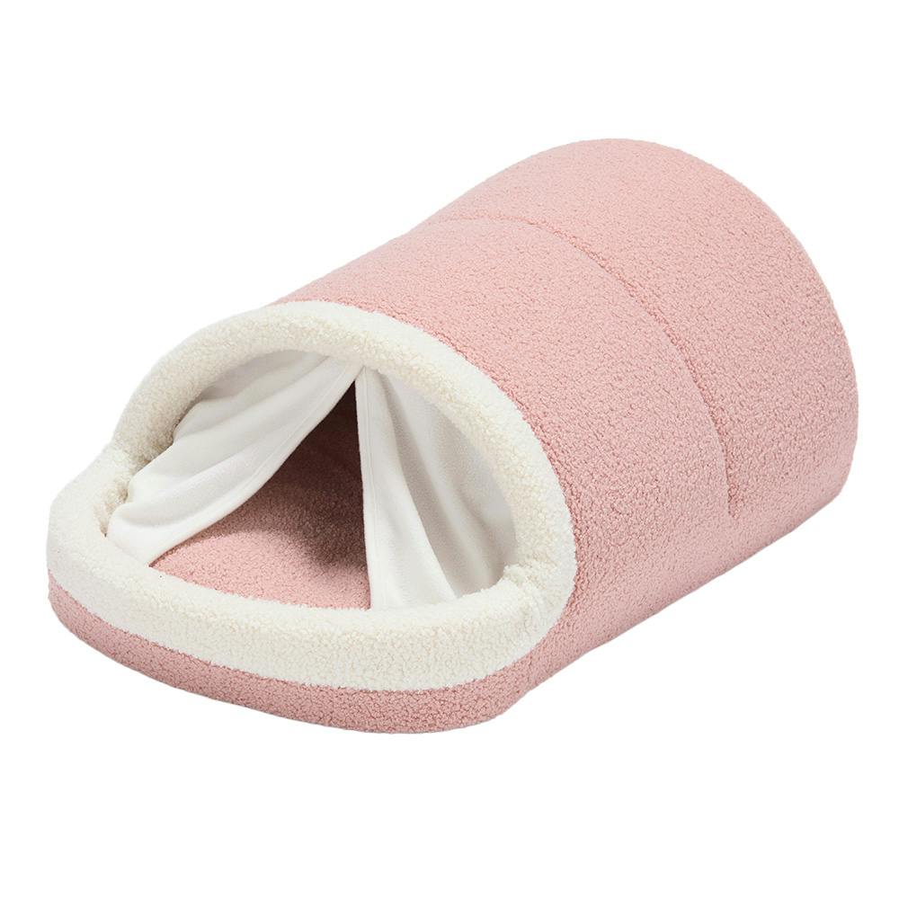 ☆新品未使用☆ペットベッド 犬猫兼用 電気のいらない保温ベッド Mサイズ ストライプモカ