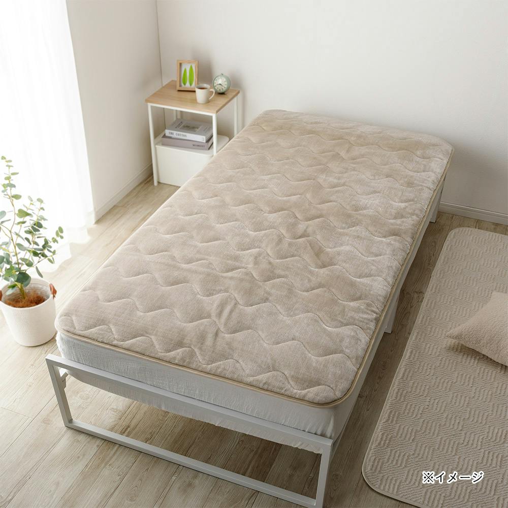 保温性のある敷パッド Pitapa ベージュ セミダブル | 布団・枕・寝具